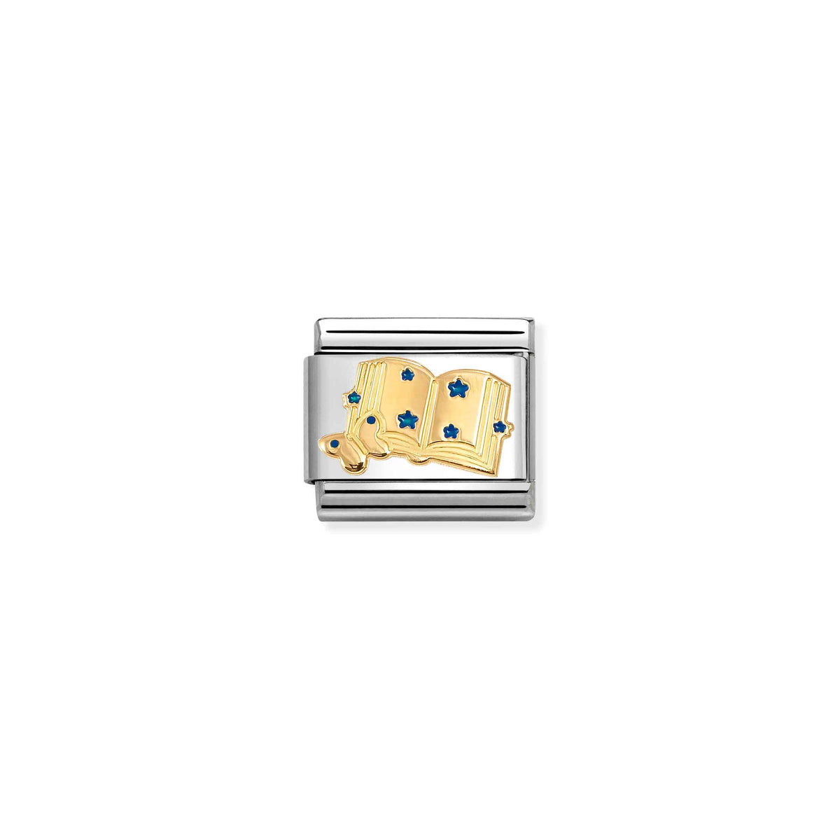 Composable Classic SYMBOLS steel, enamel and 18k gold Blue Book