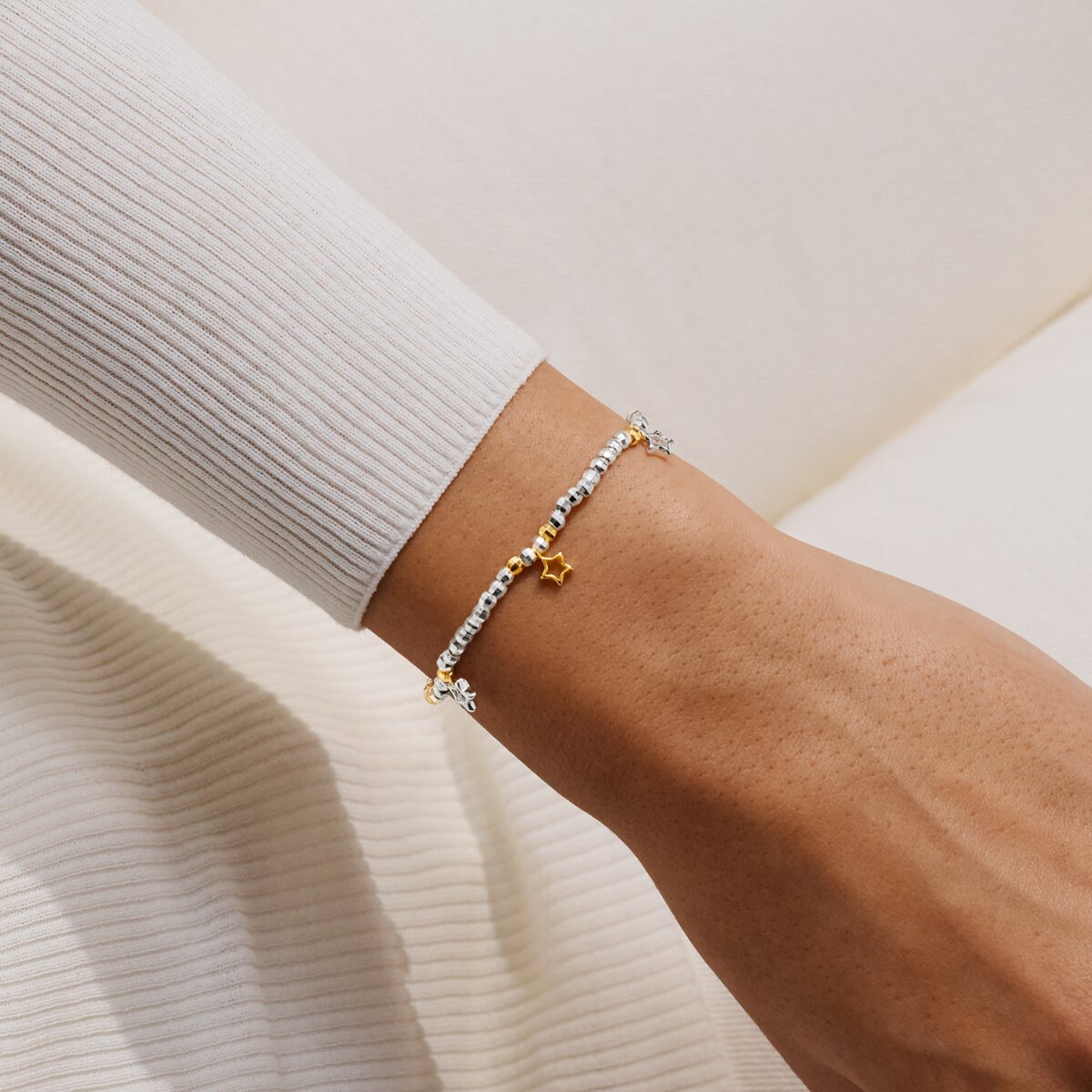 Sparkle Confetti A Little 'Proud Of You' Bracelet In Silver and Gold Plating