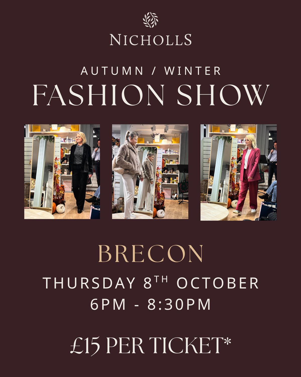 Autumn / Winter Fashion Show - Brecon 8th October