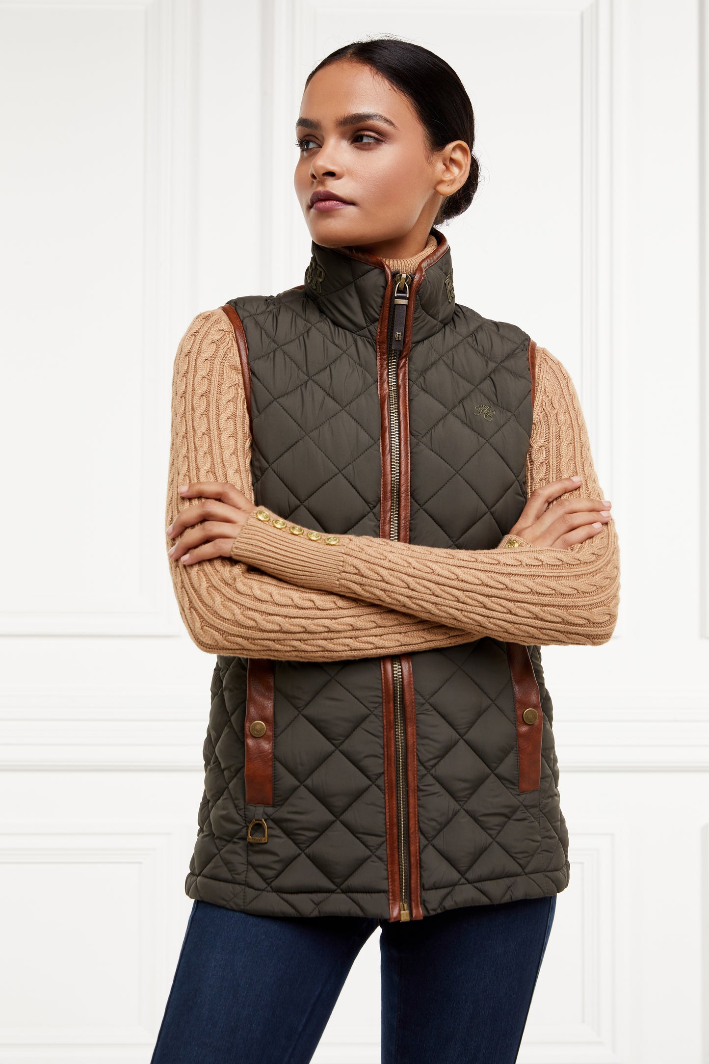 Country Quilted Gilet (Heritage Khaki)