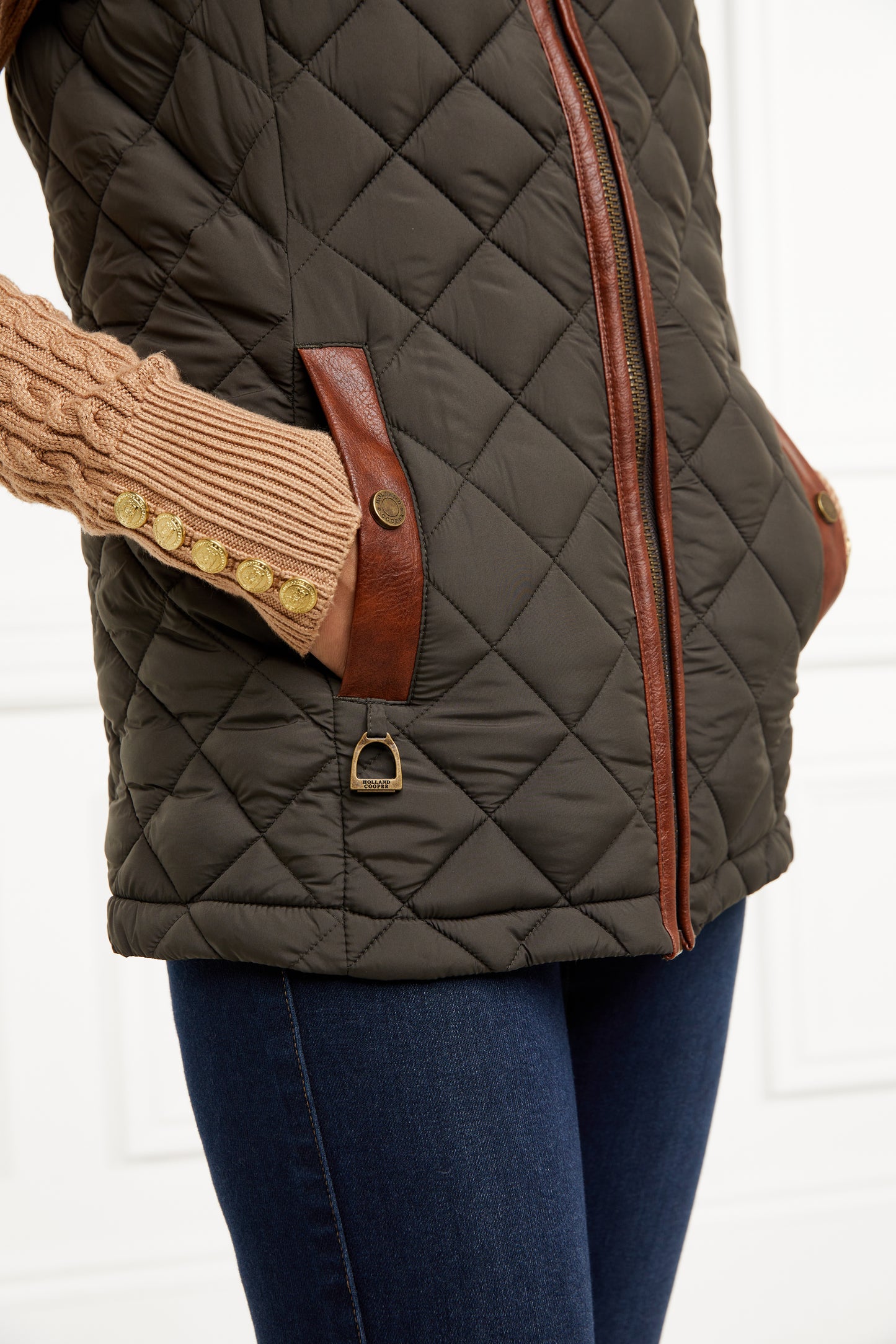 Country Quilted Gilet (Heritage Khaki)