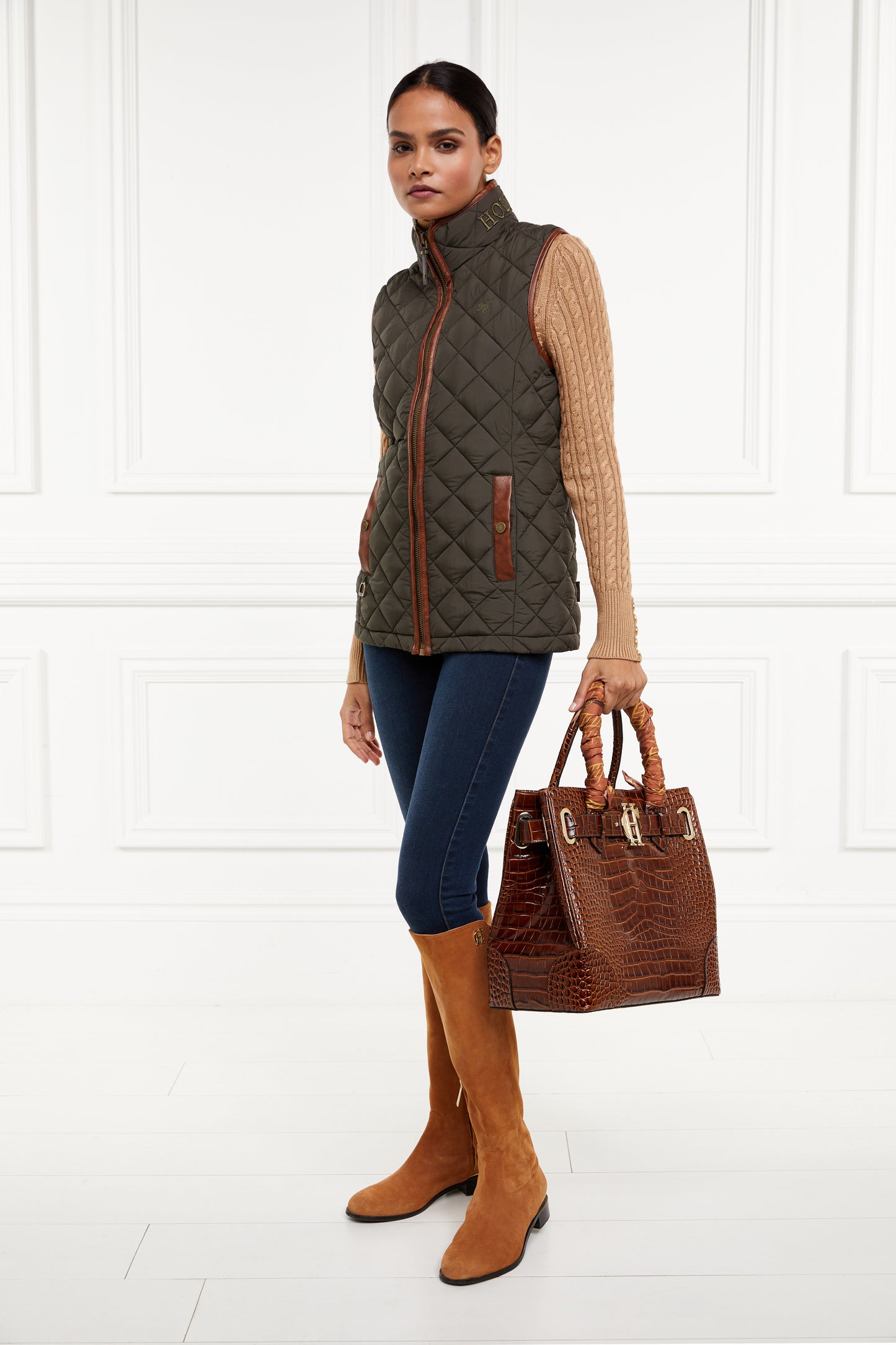 Country Quilted Gilet (Heritage Khaki)