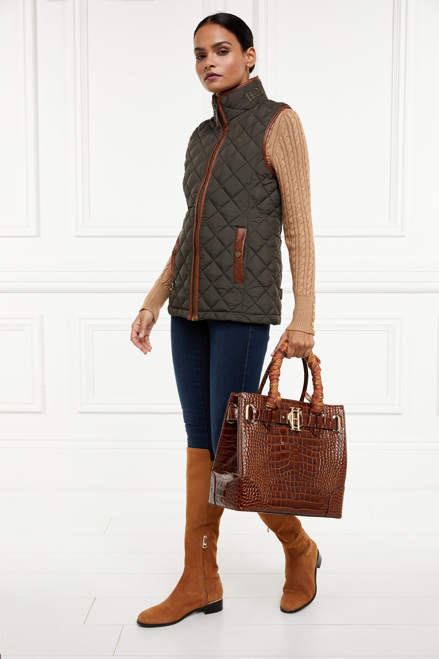 Country Quilted Gilet (Heritage Khaki)