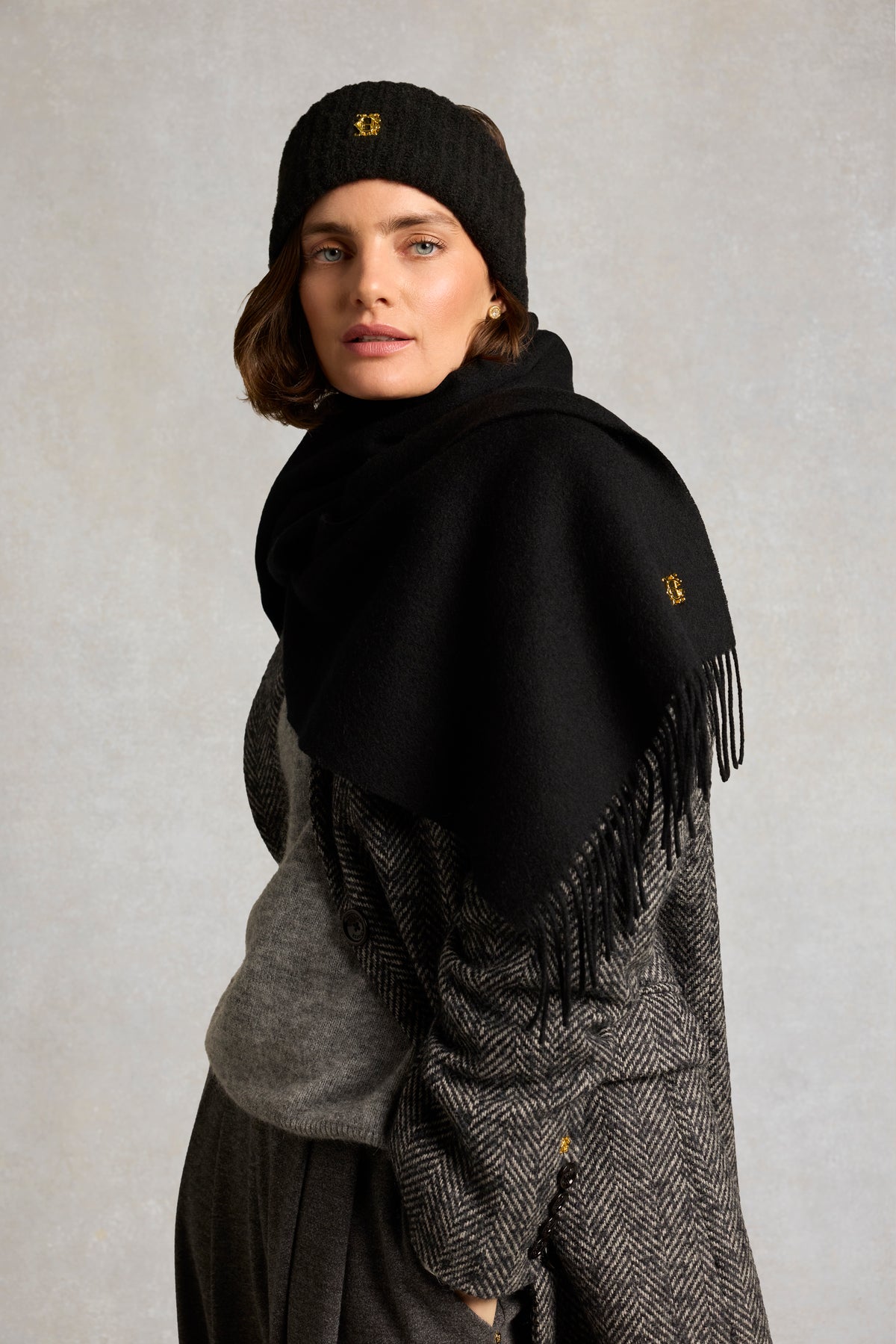 Knitted Headband - Black