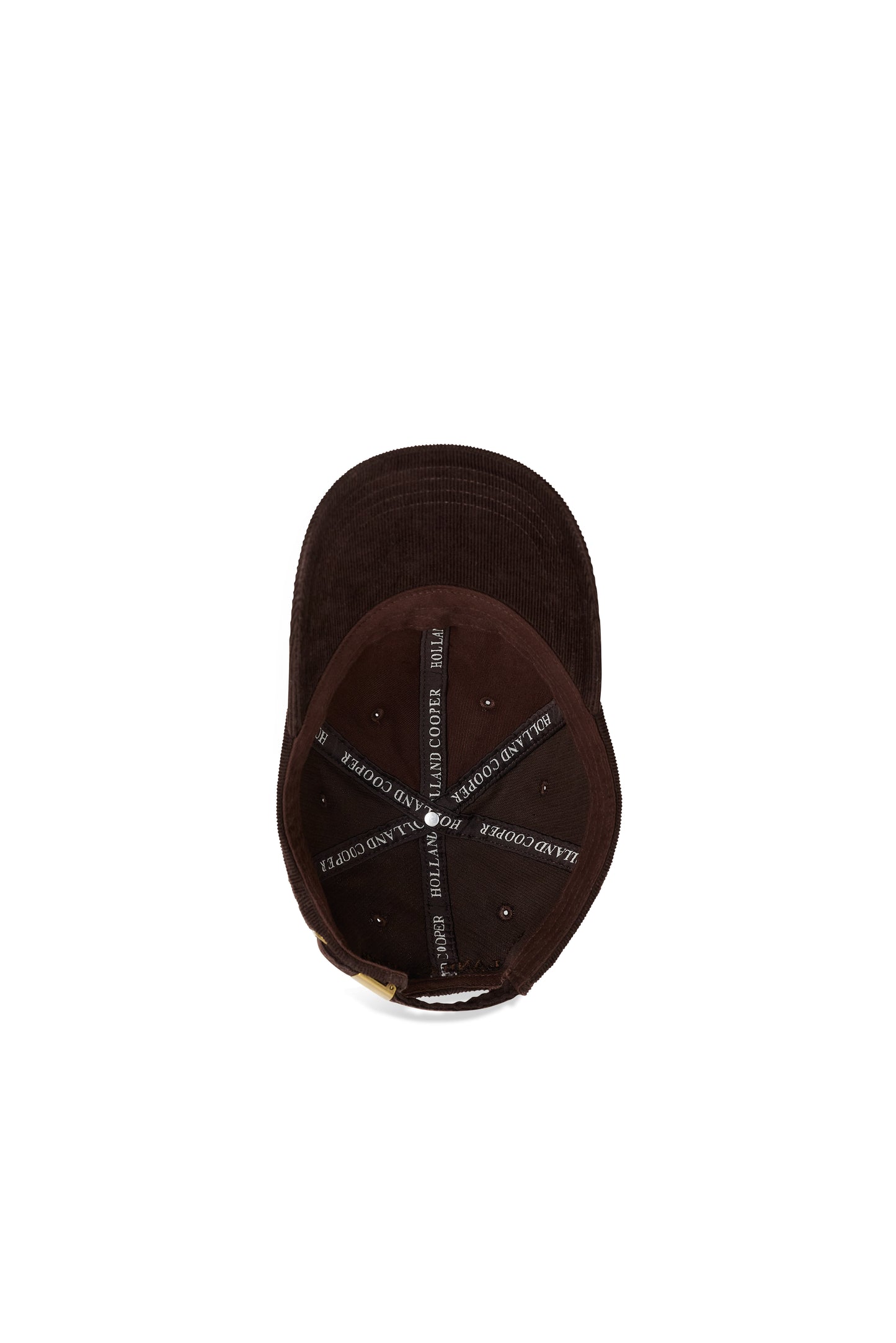 Corduroy Heraldic Cap - Chocolate
