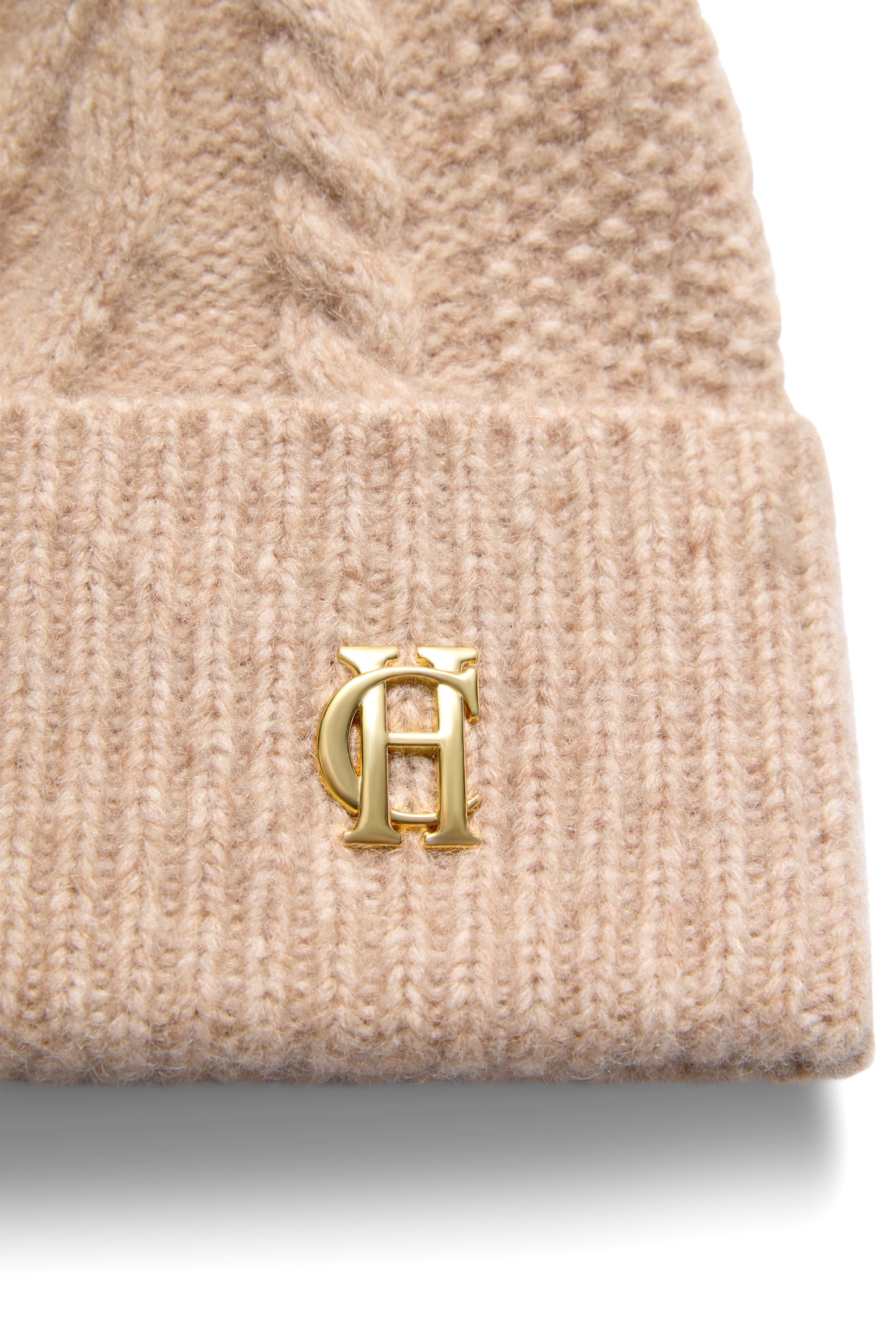 Sloane Cable Bobble Hat