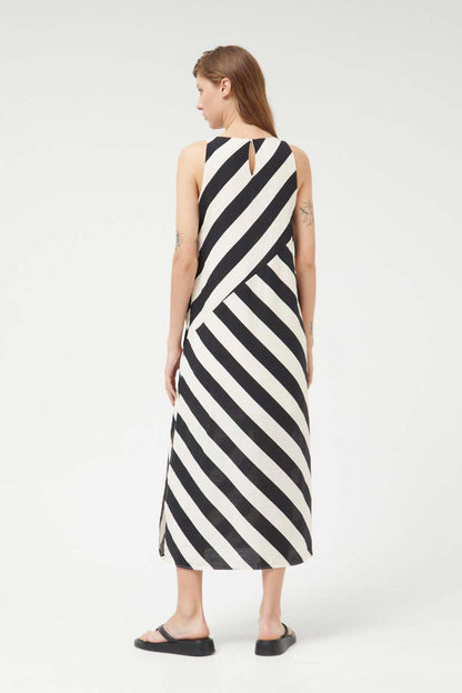 Cruela Long Striped Dress