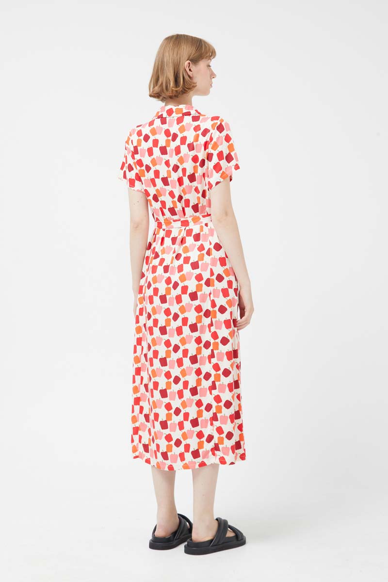 Long Pepper Print Dress