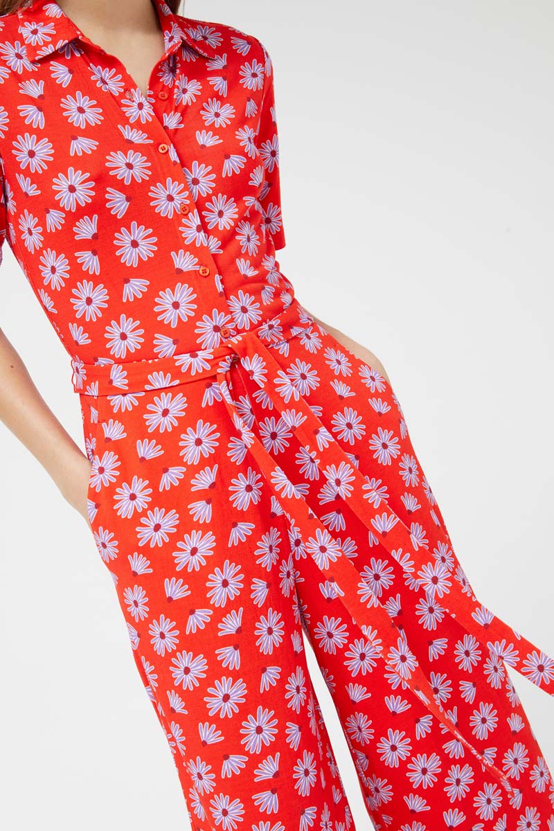 Bellis Floral Long Jumpsuit