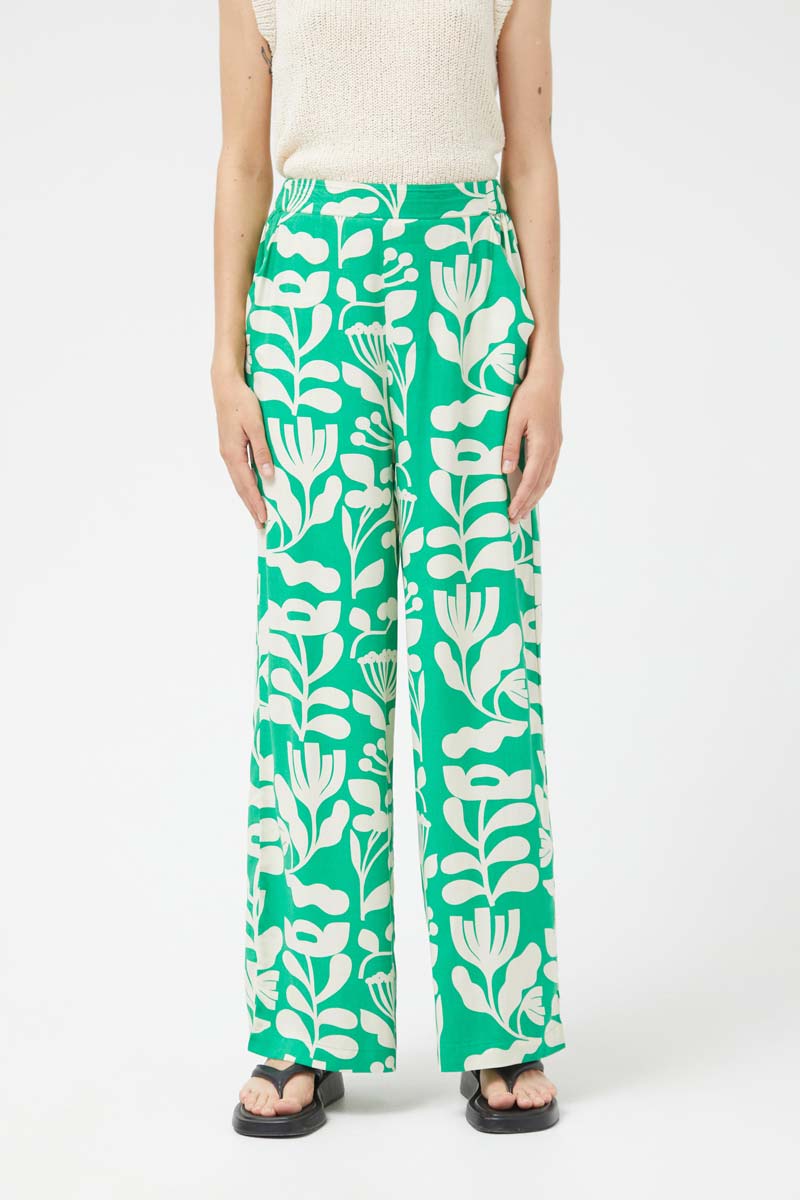 Hortencia Floral Straight Pants