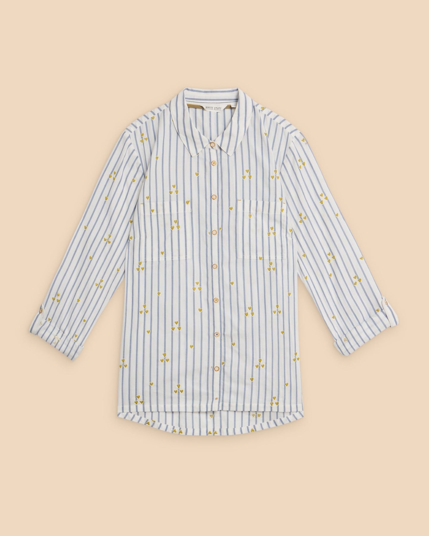 Sophie Heart Embroidered Shirt