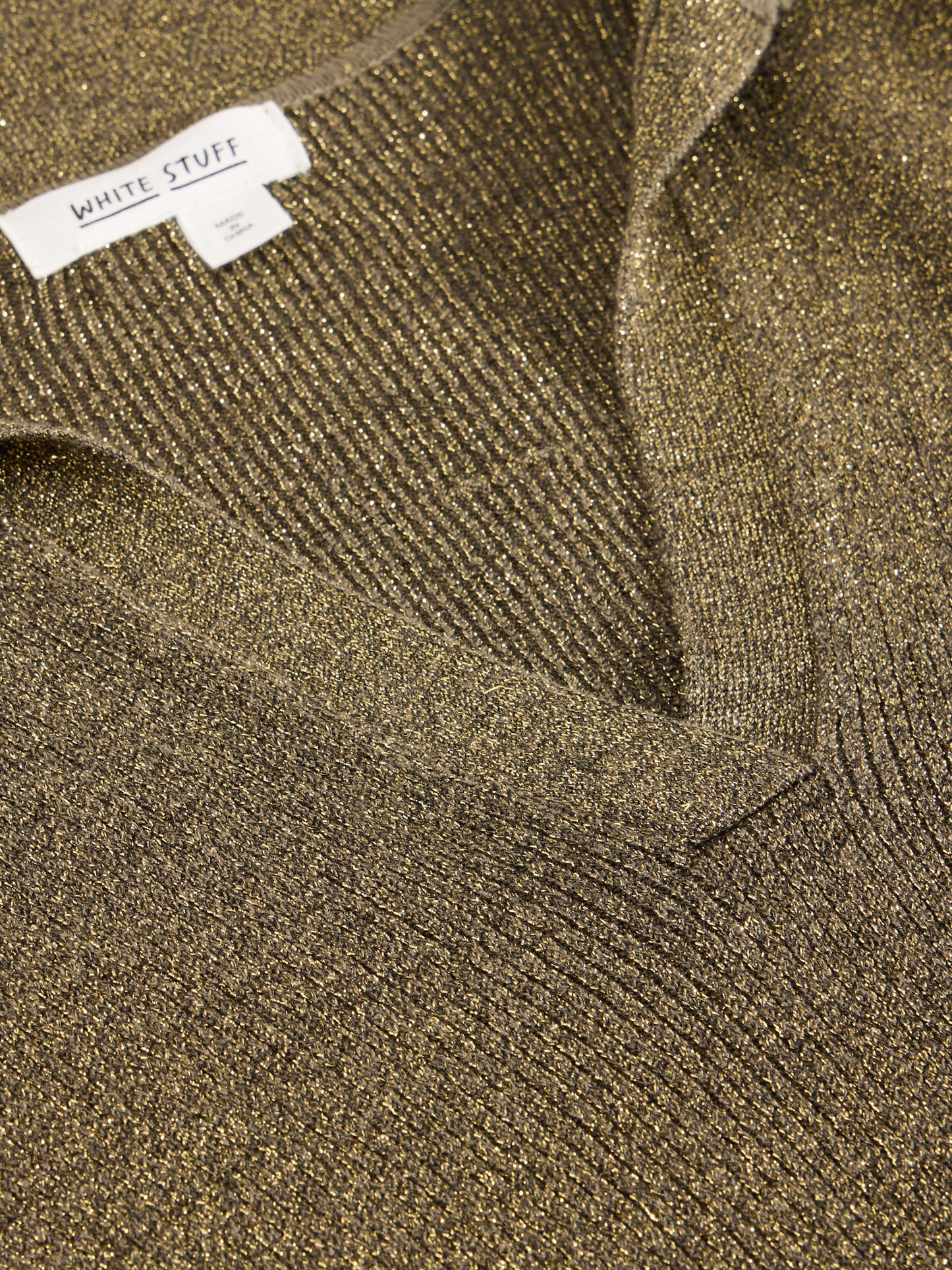 Riley Sparkle Rib Collar Jumper