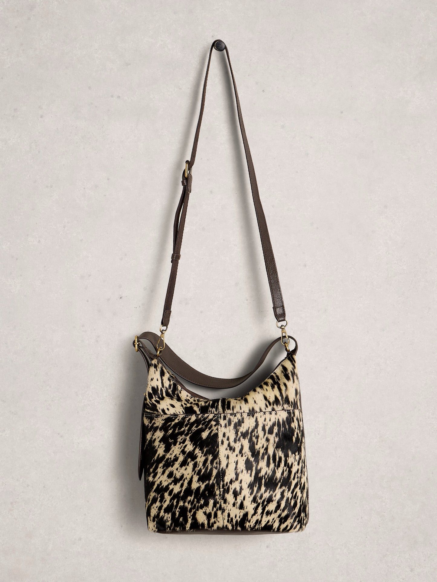 Sophia Leather Crossbody | Black Multi | One Size