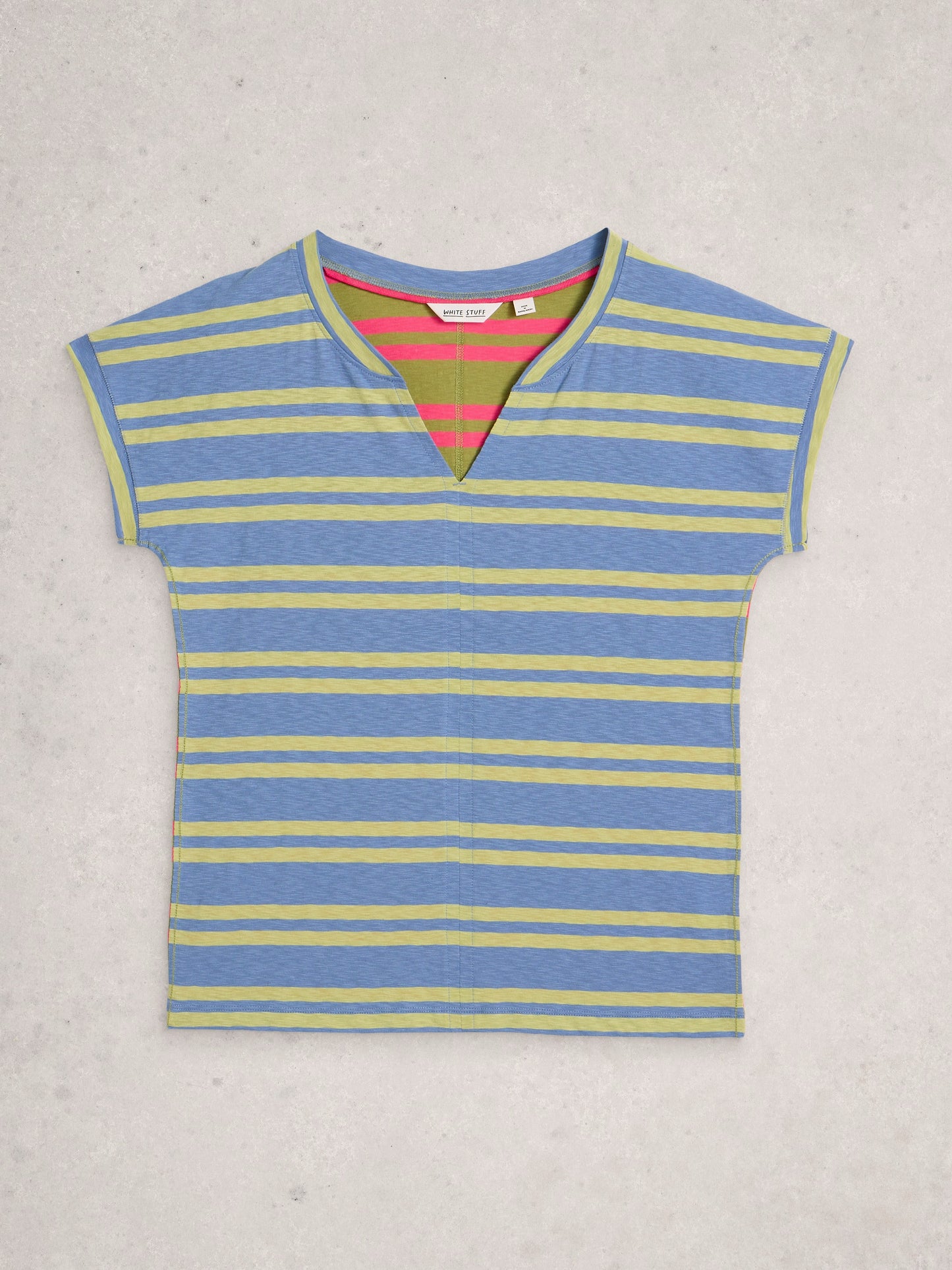 Nelly Notch Stripe Tee