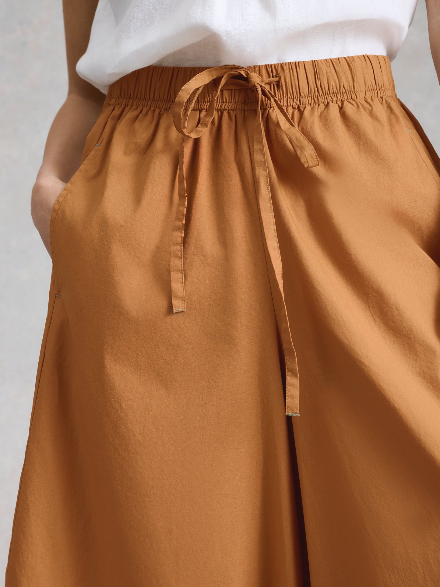 Lauryn Poplin Wide Leg Crop
