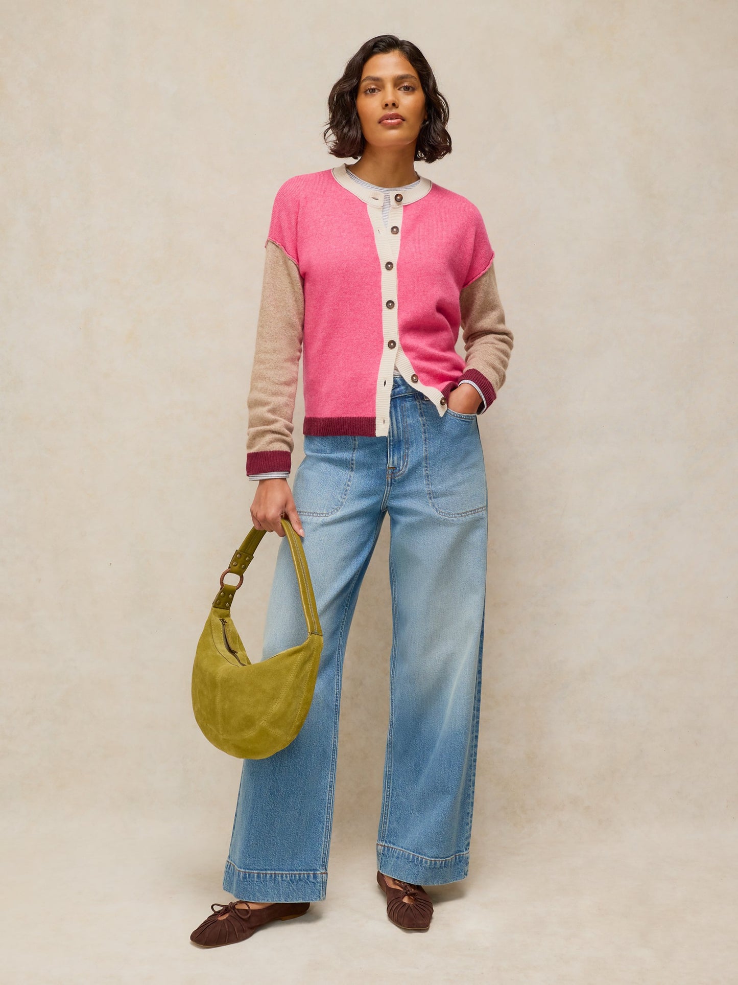 Sansa Colour Block Cardigan
