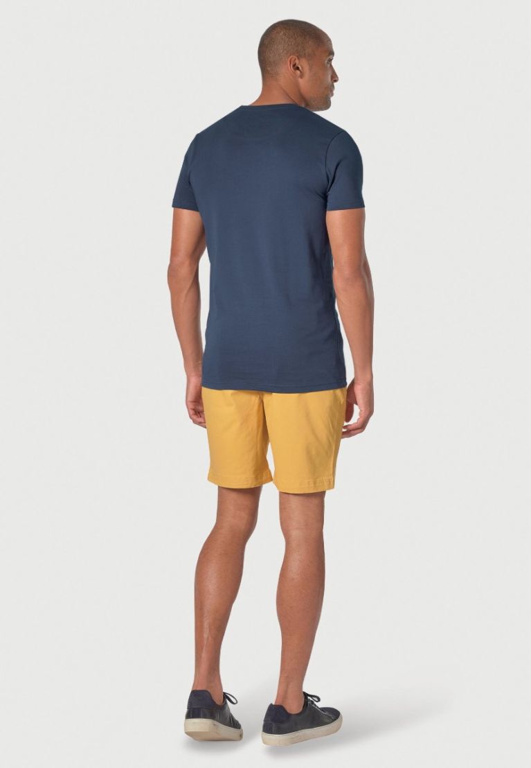 Hawkes Navy Pure Cotton Jersey T-Shirt