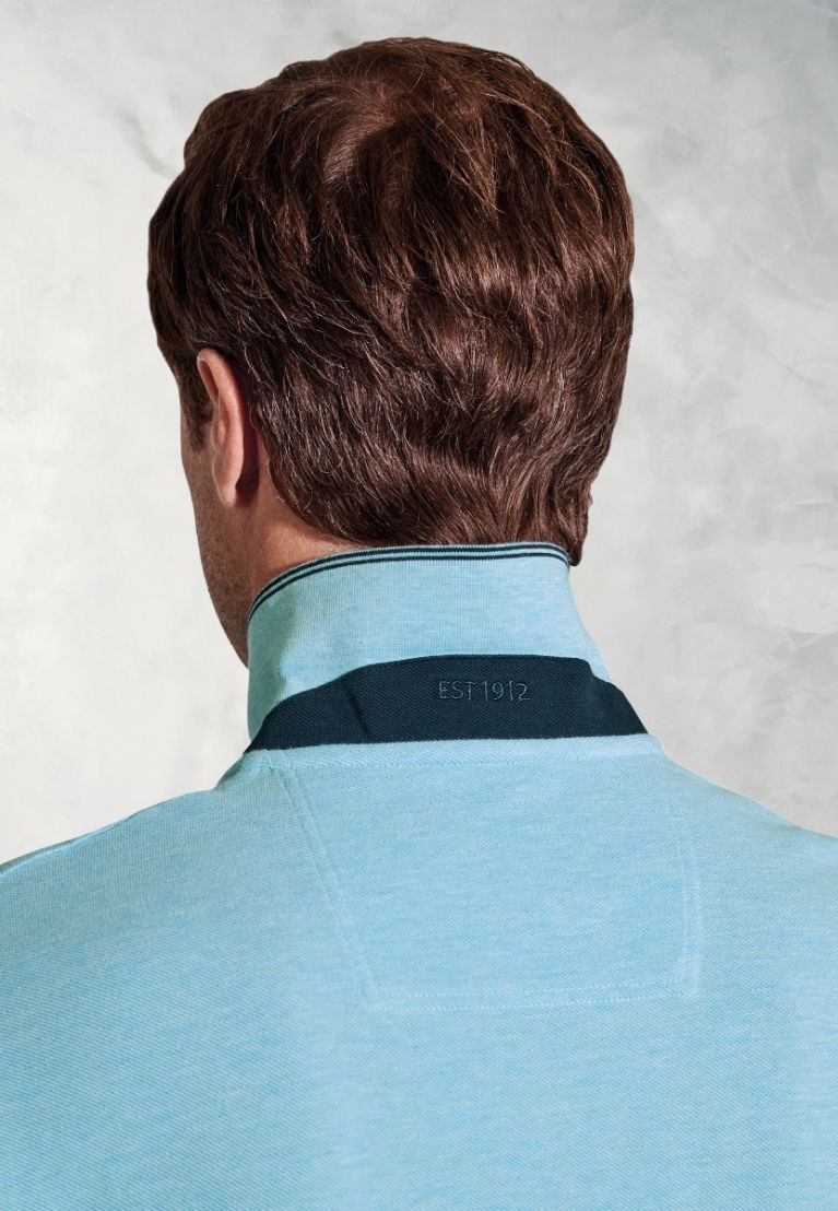 Firth Aqua Pure Cotton Piqué Polo Shirt