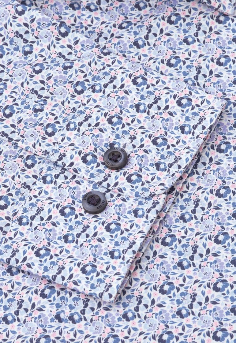 Regular Fit Blue Ditsy Floral Shirt