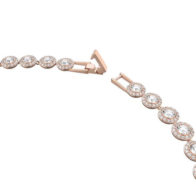 Angelic All-Around Necklace in Rose Gold and White