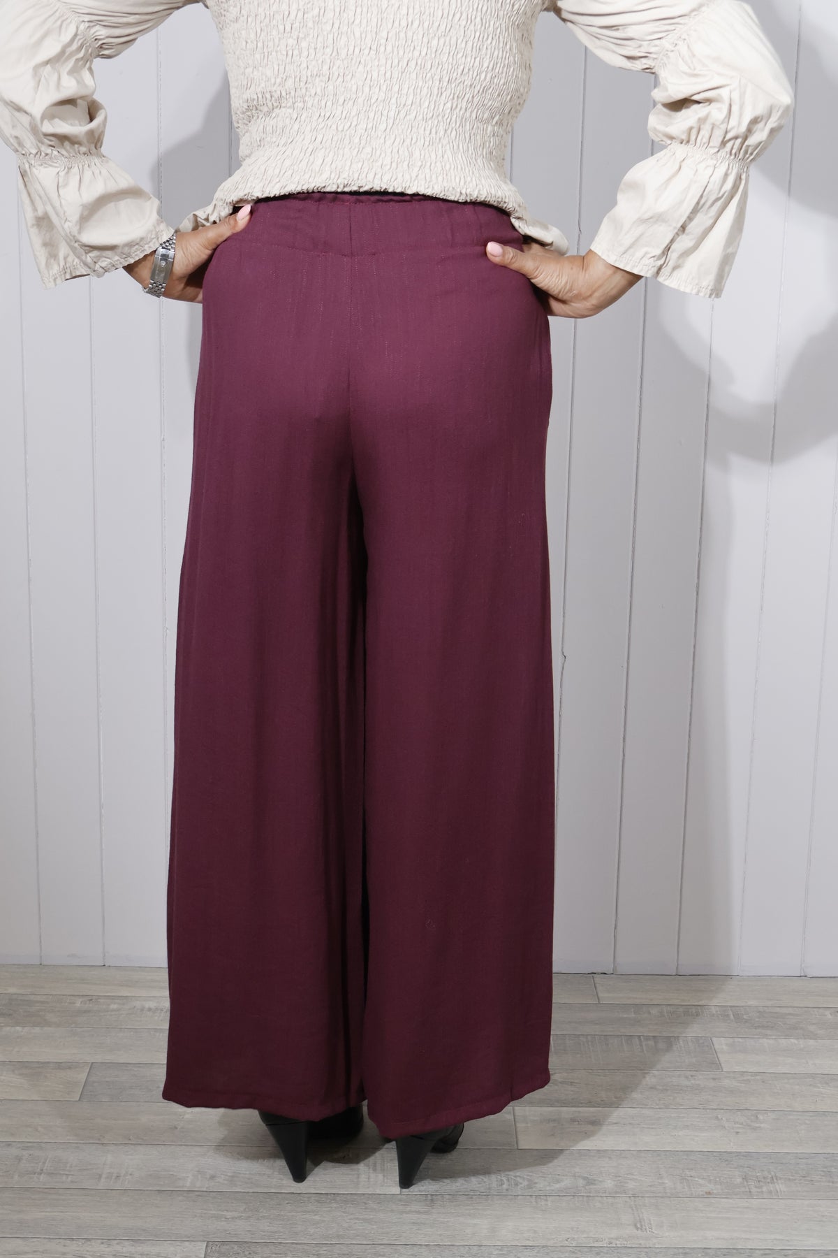 Paper-bag Trouser - Plum