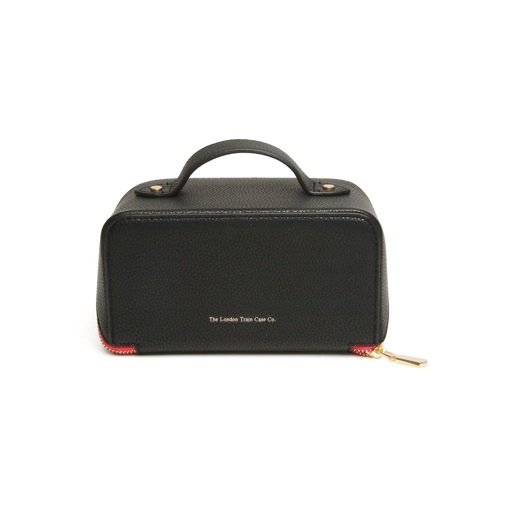 Black & Pink Mini Train Case