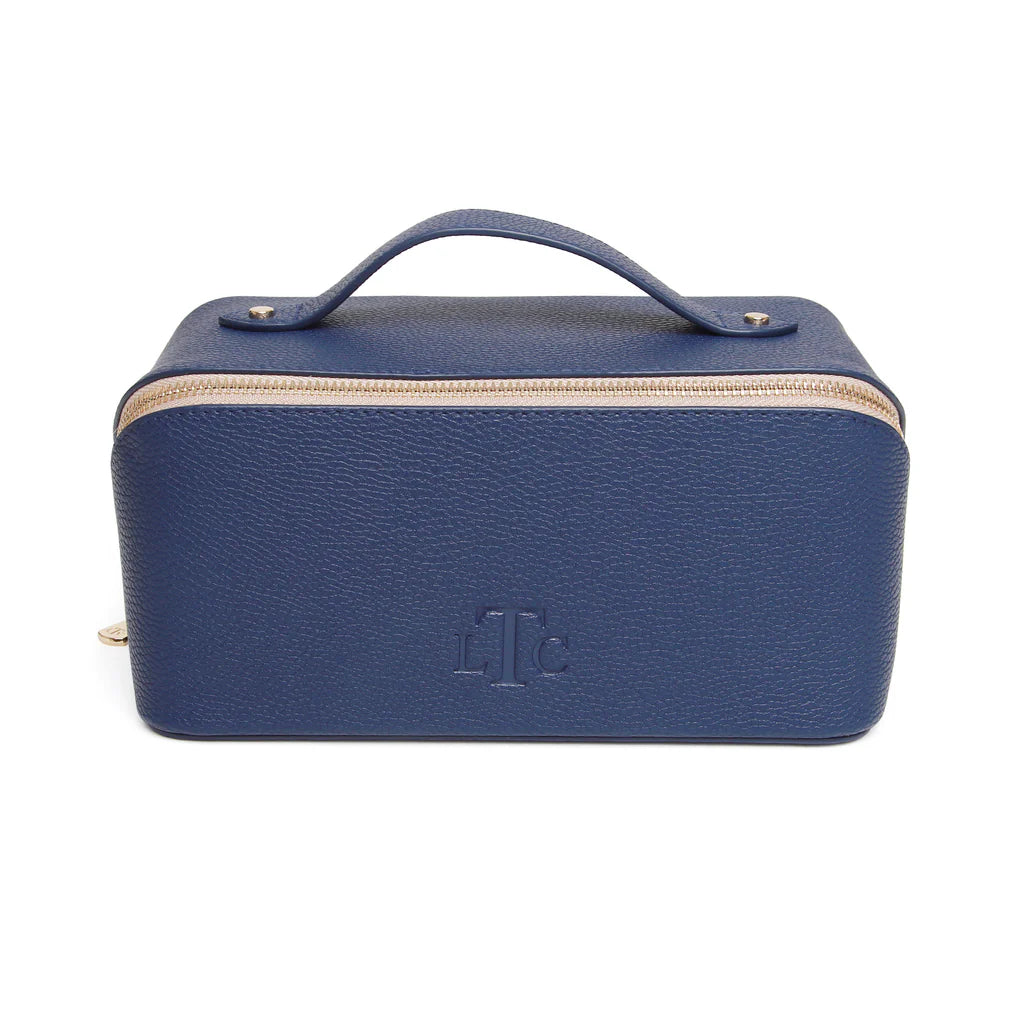 Navy & Stone Train Case