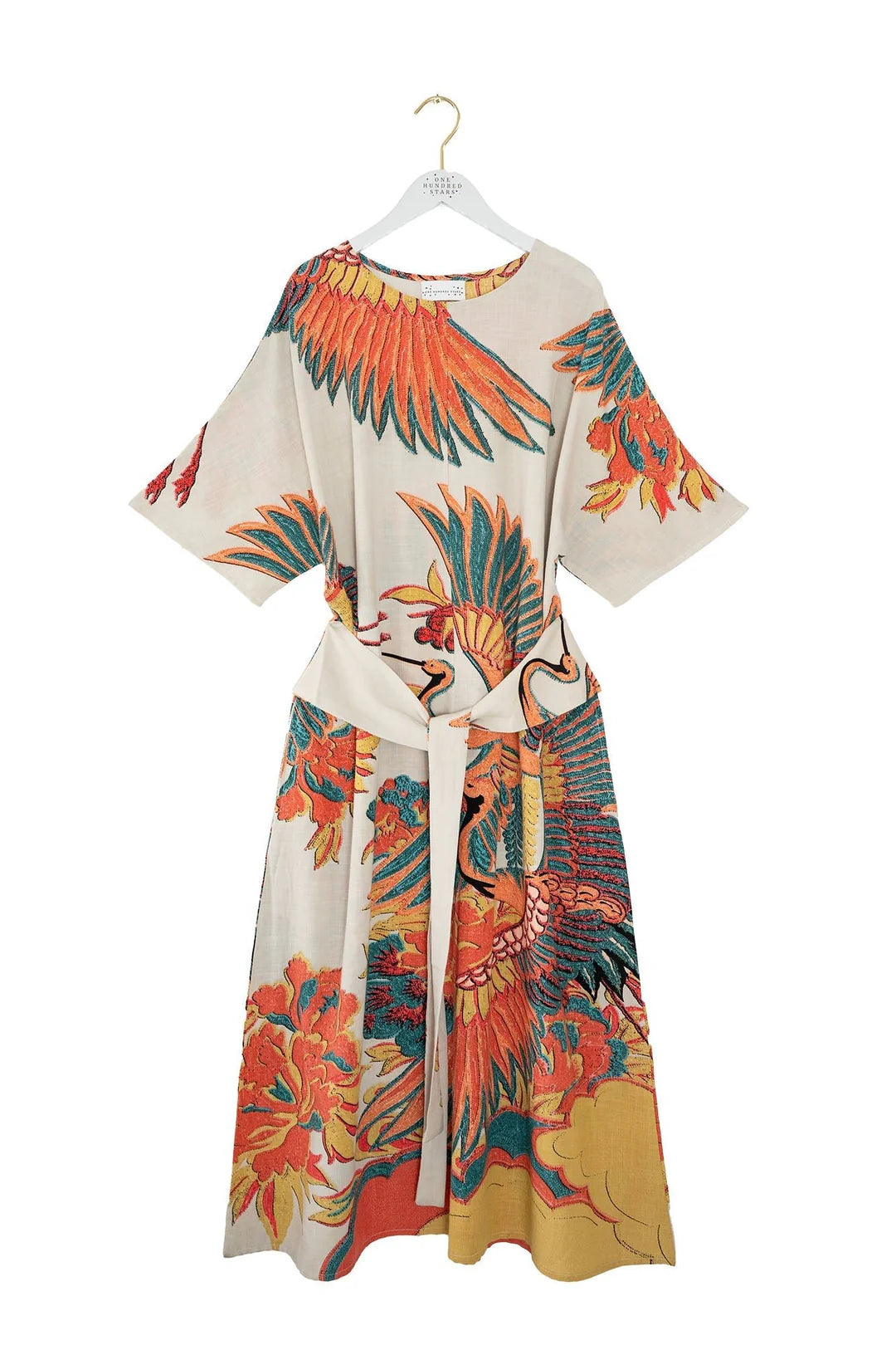 Crane Stone Obi Dress - S/M
