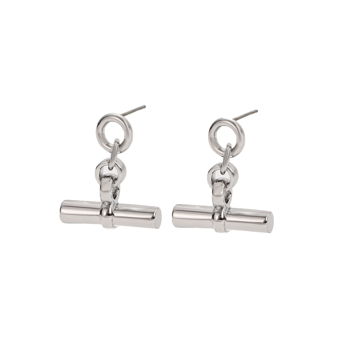 RHODIUM PLATED EARRINGS