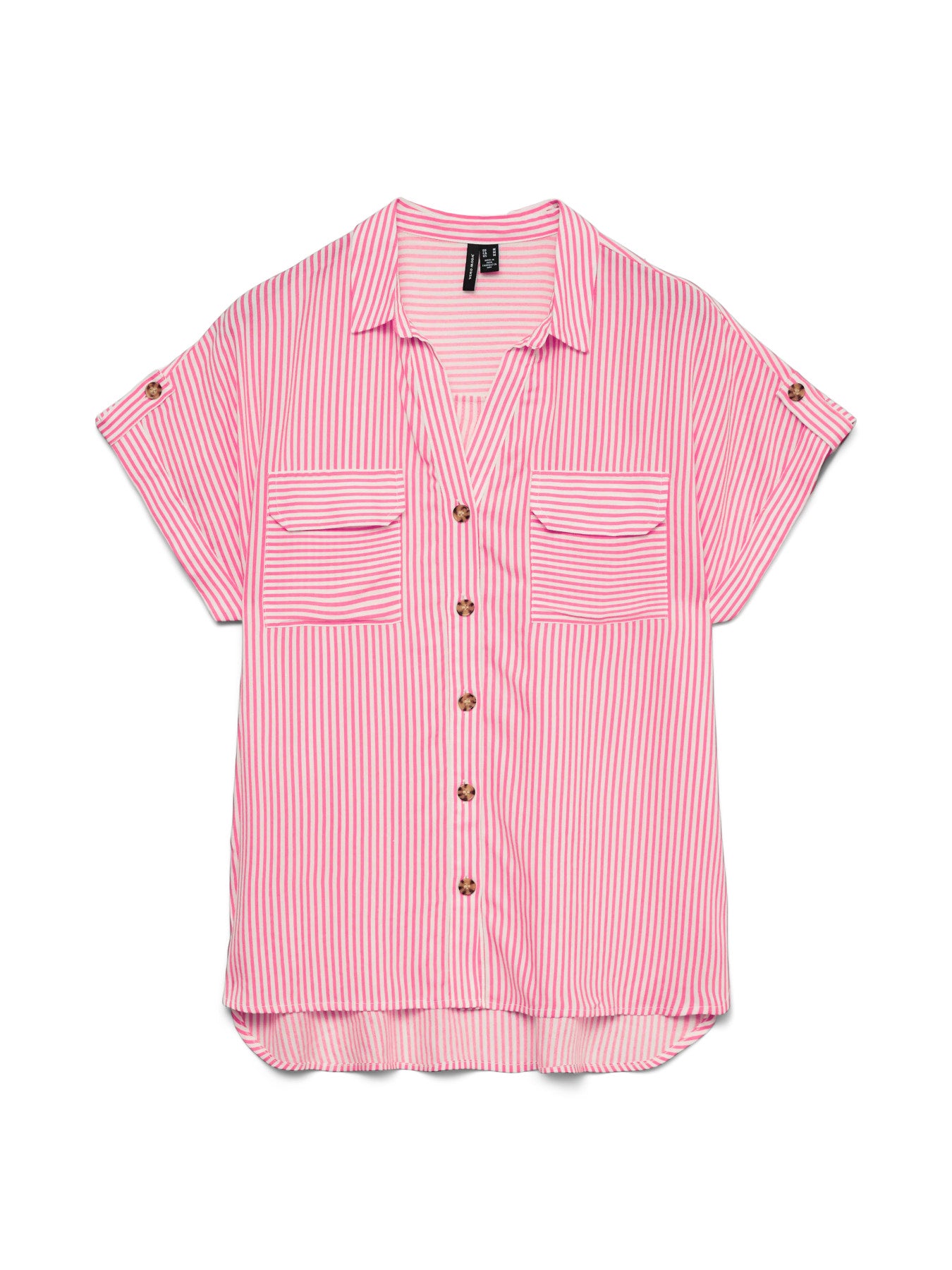Bumpy Striped Short Sleeve Shirt