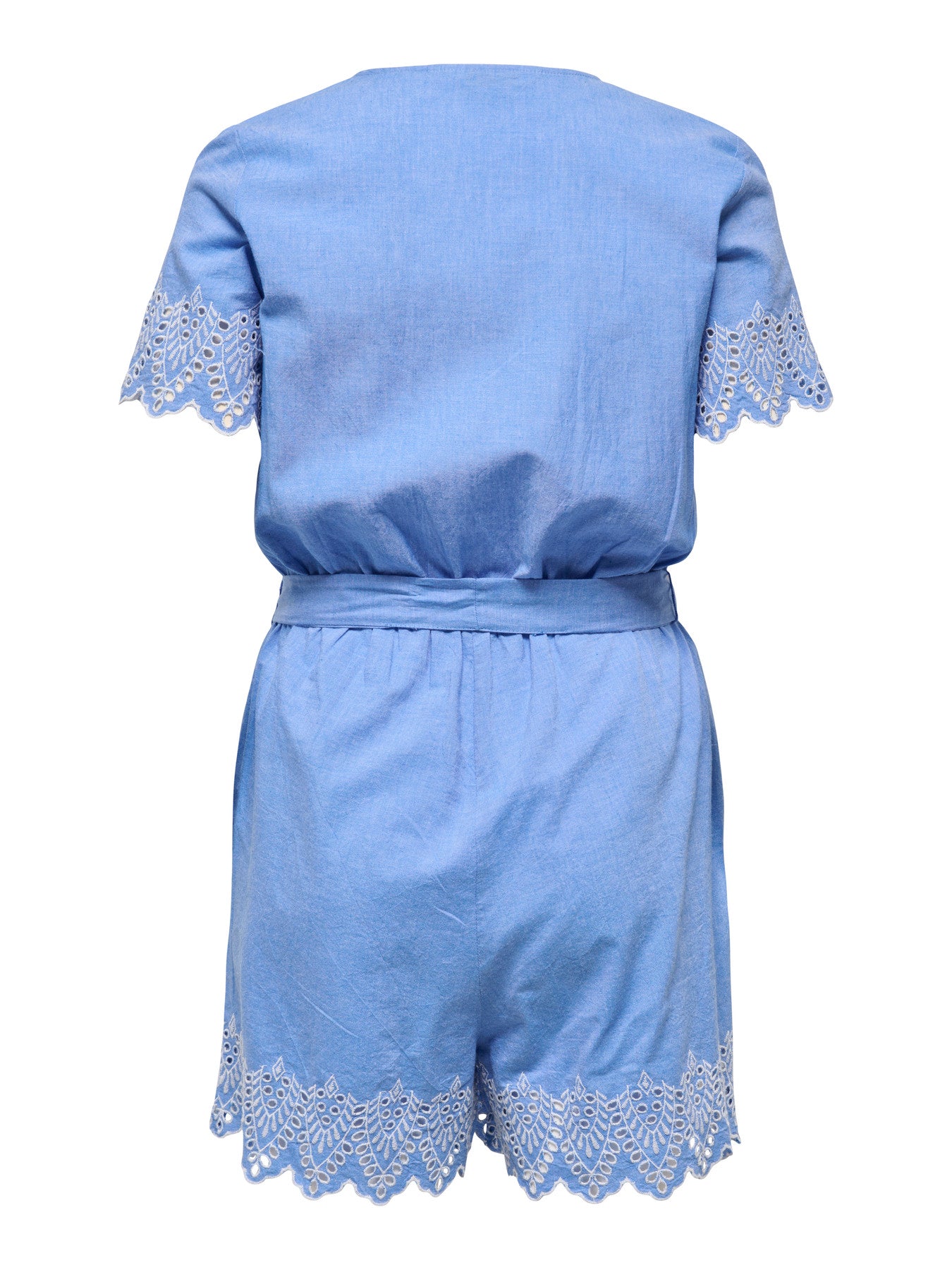 ONLTULUM EMB SS PLAYSUIT WVN