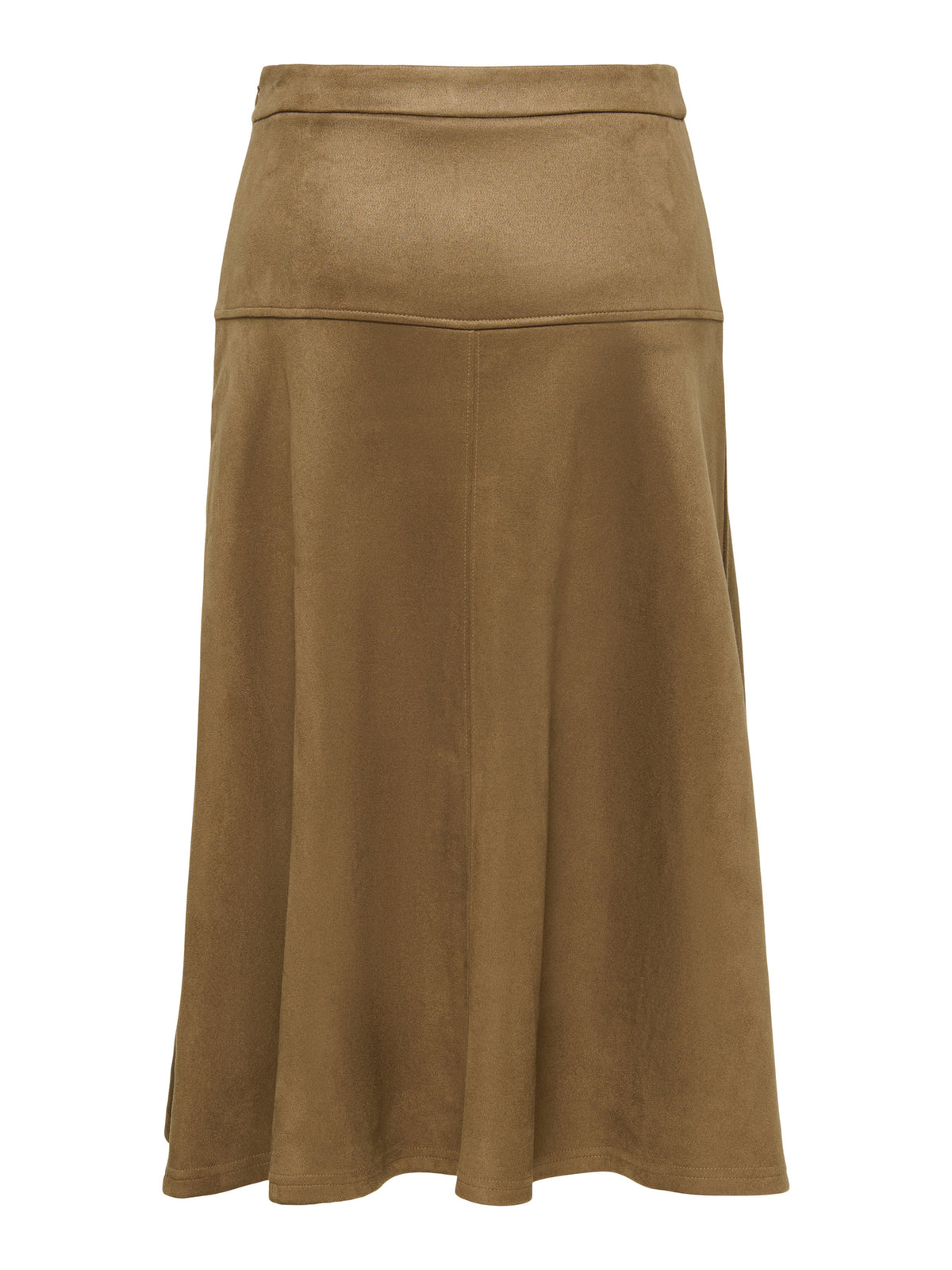 Isla Life Midi Faux Suede Skirt