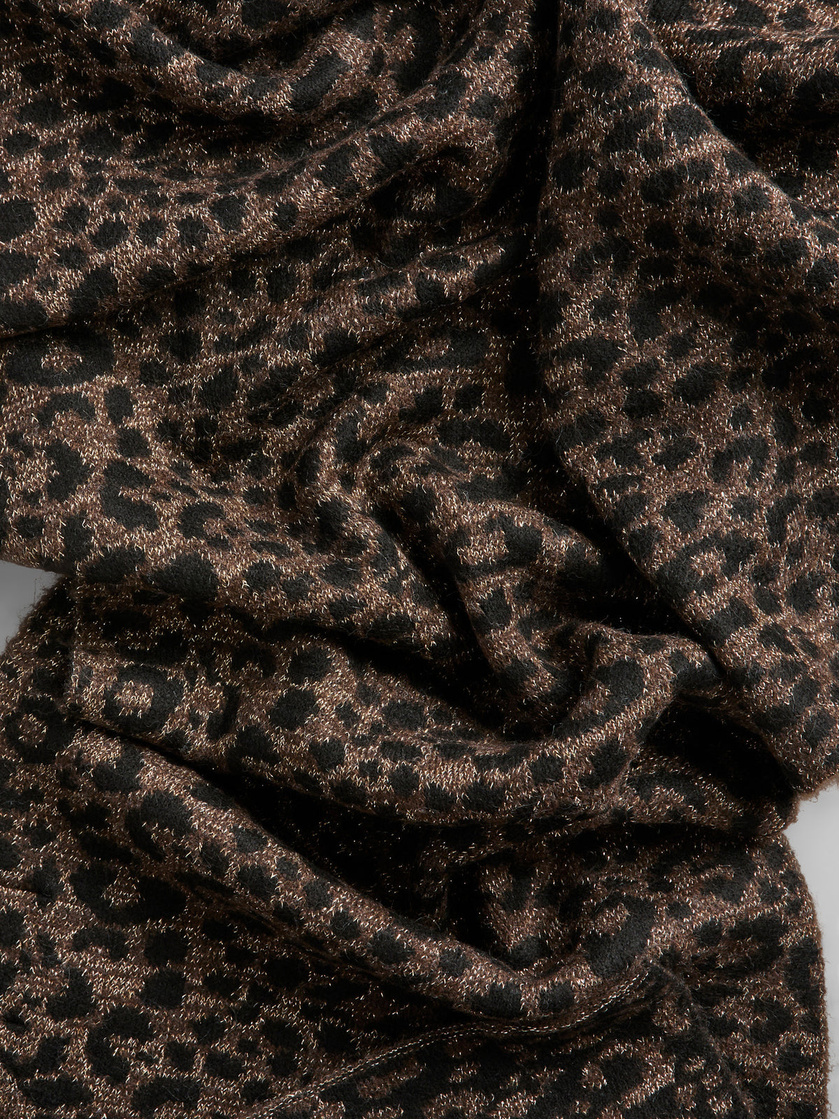 Jumbo Scarf Bison Black Leopard