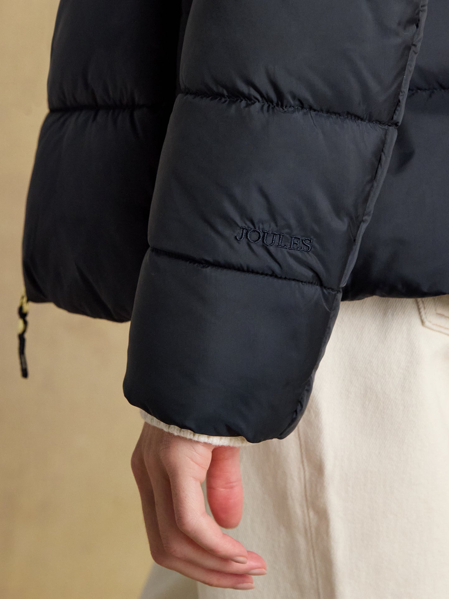 Hadlow Navy Showerproof Padded Coat with Hood