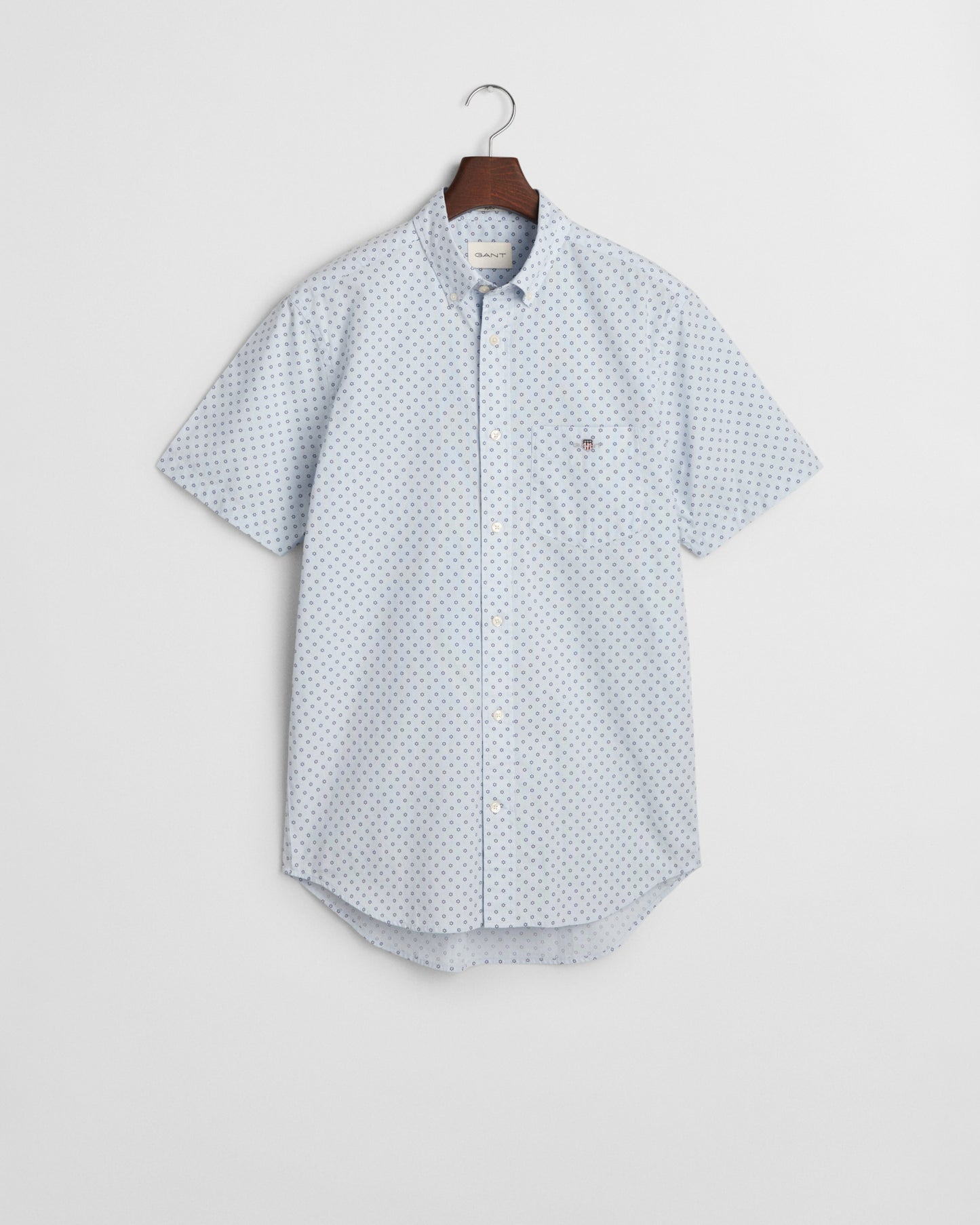 Regular Micro Print Short Sleeve Shirt