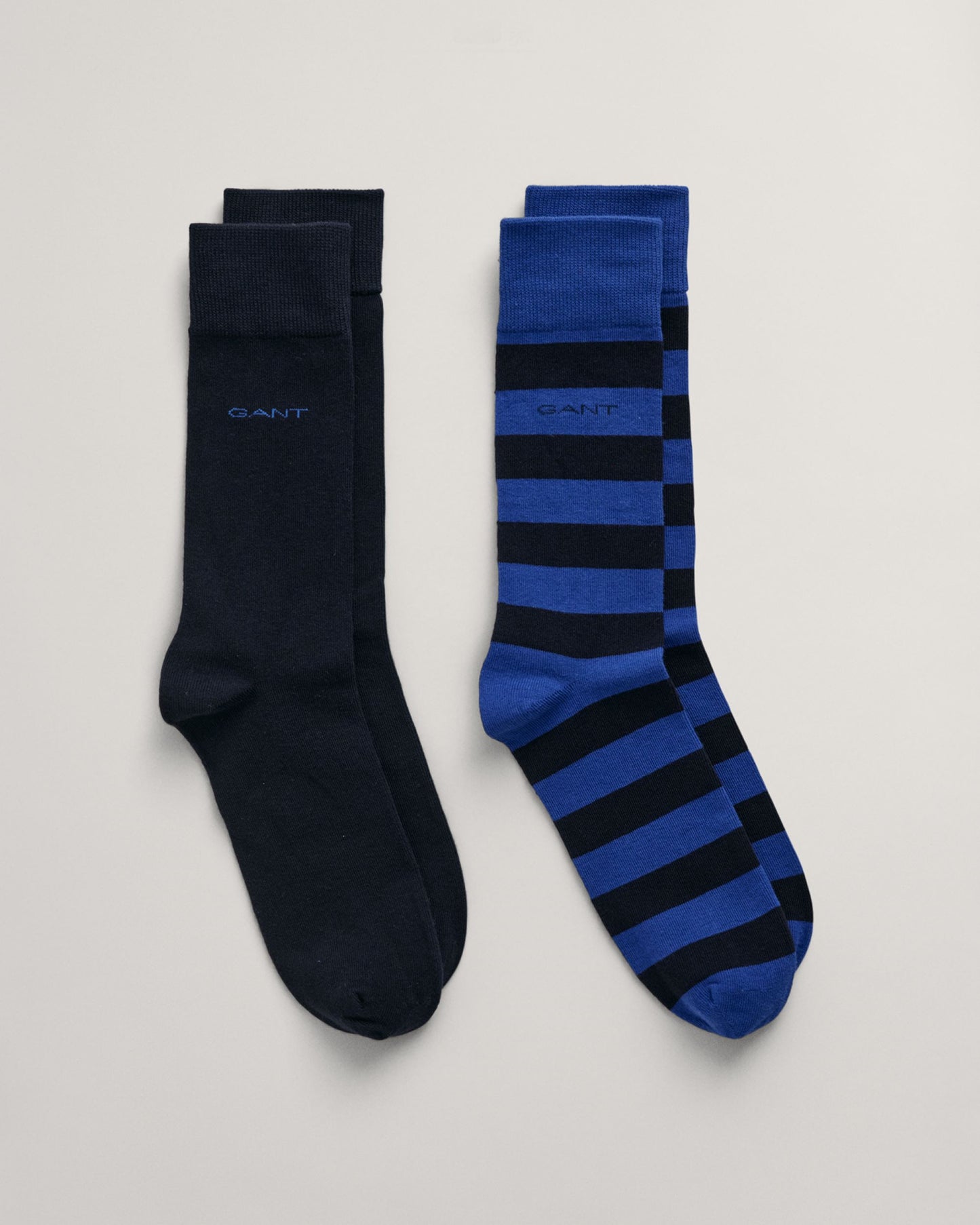 2-Pack Barstripe & Solid Socks