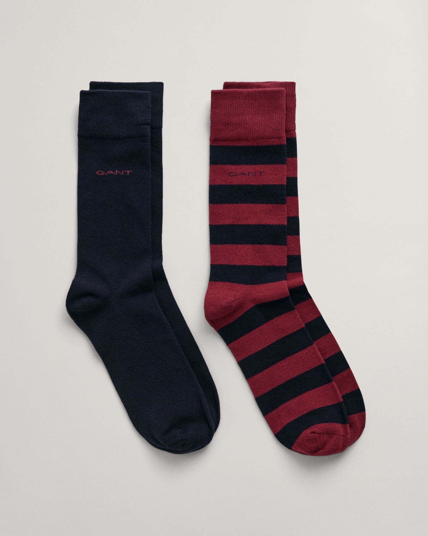 2-Pack Barstripe & Solid Socks