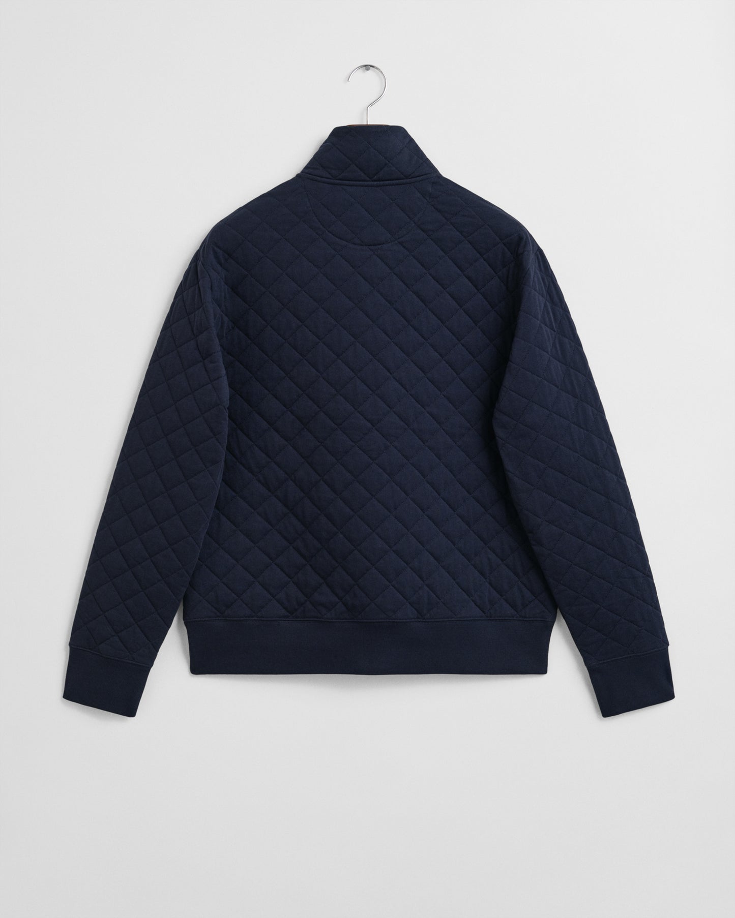 Regular Quilted Cord Collar Zipped Sweatshirt