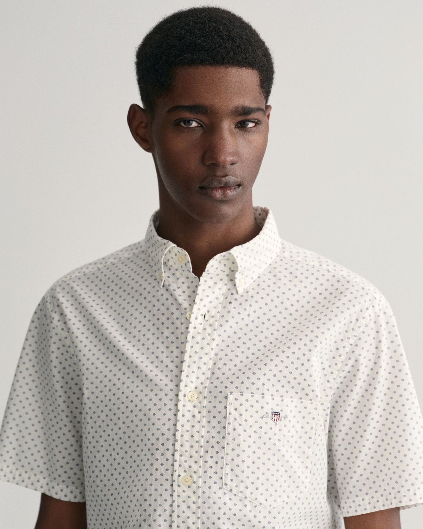 Regular Fit Micro Print Shirt