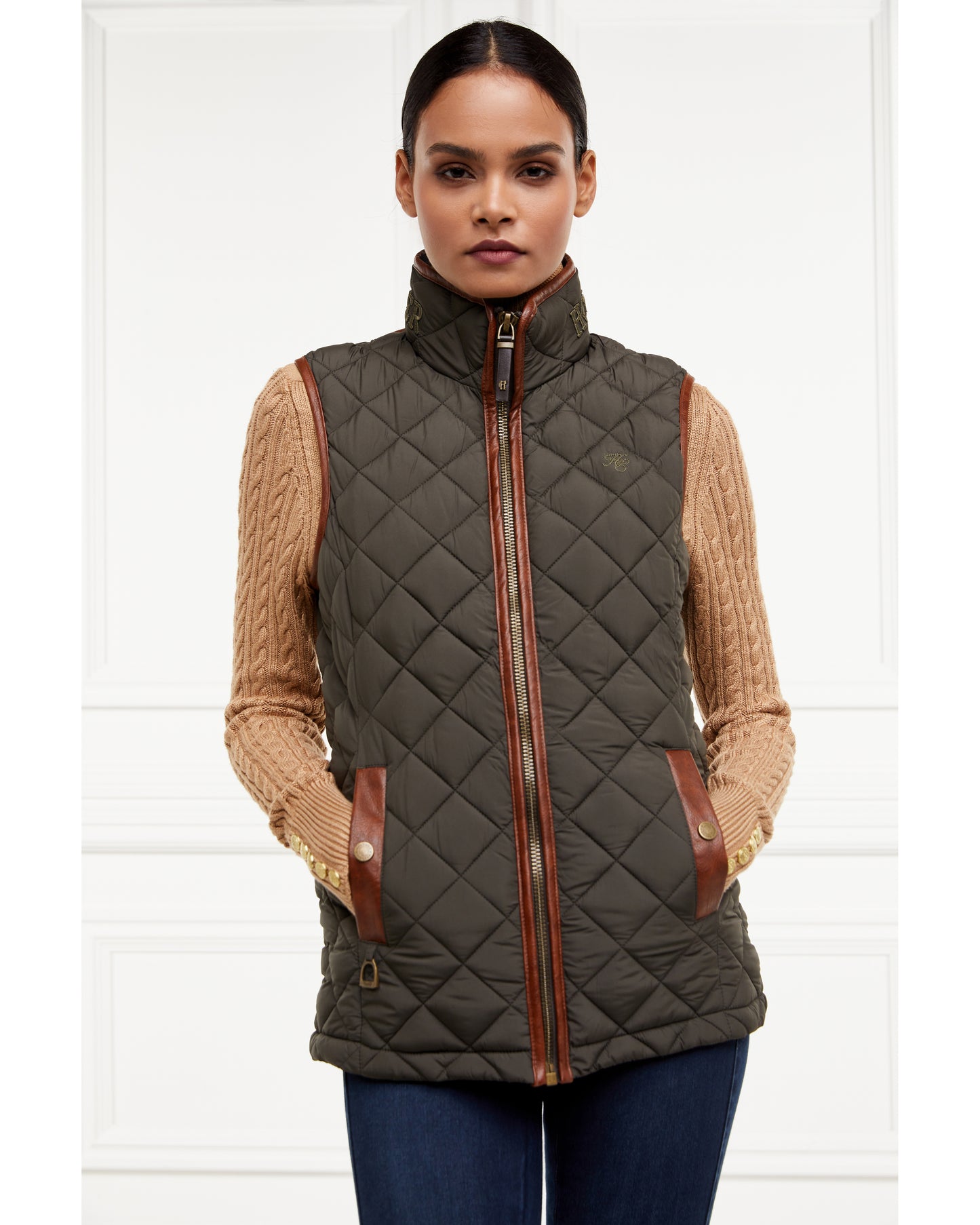 Country Quilted Gilet (Heritage Khaki)