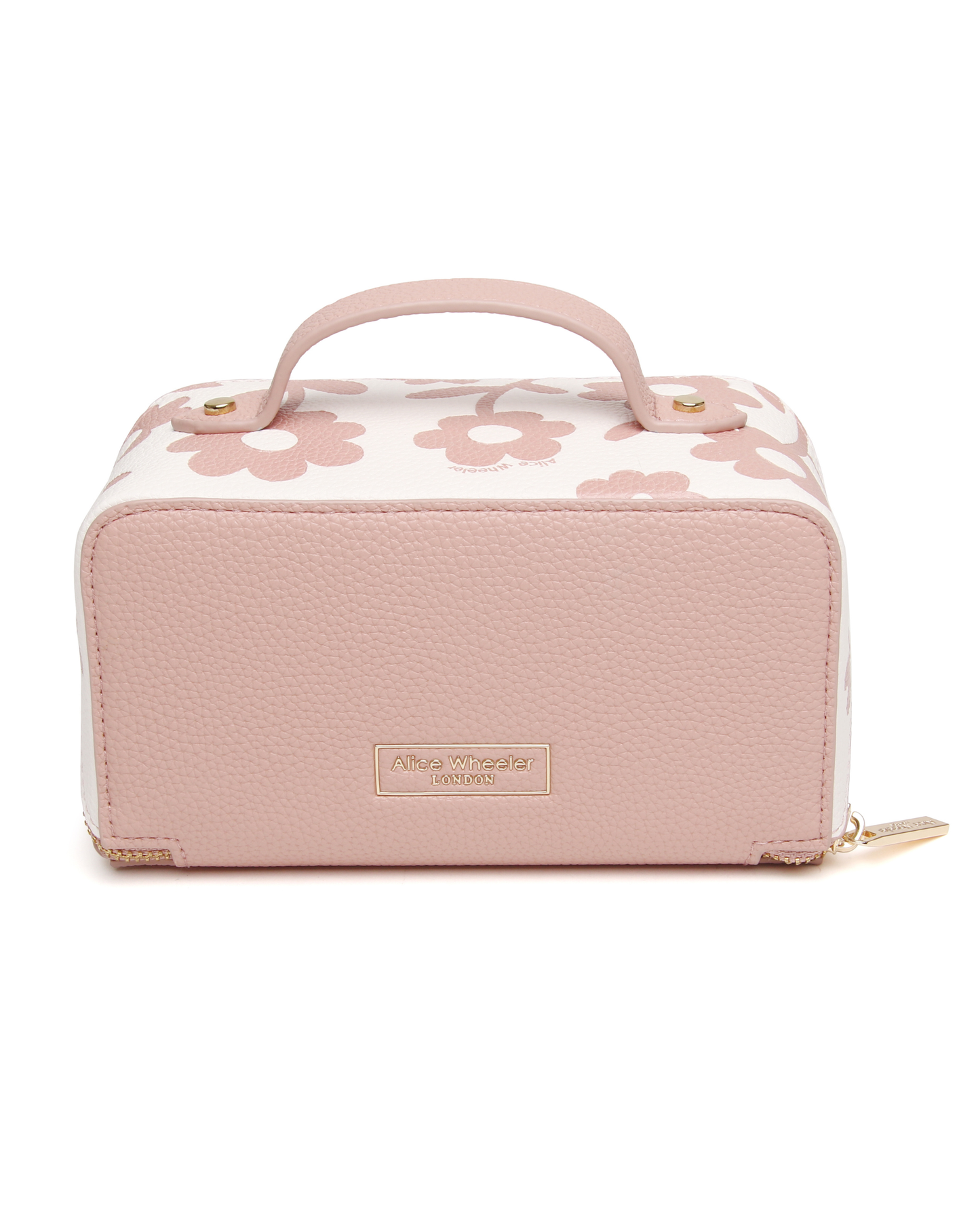 Pink - Floral Mini Train Case