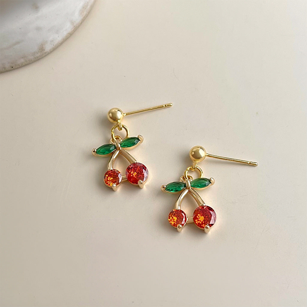 Cherry Drop Earrings