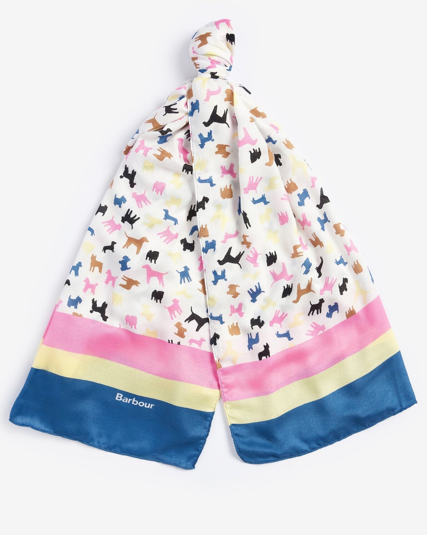 Dog Stripe Print Scarf