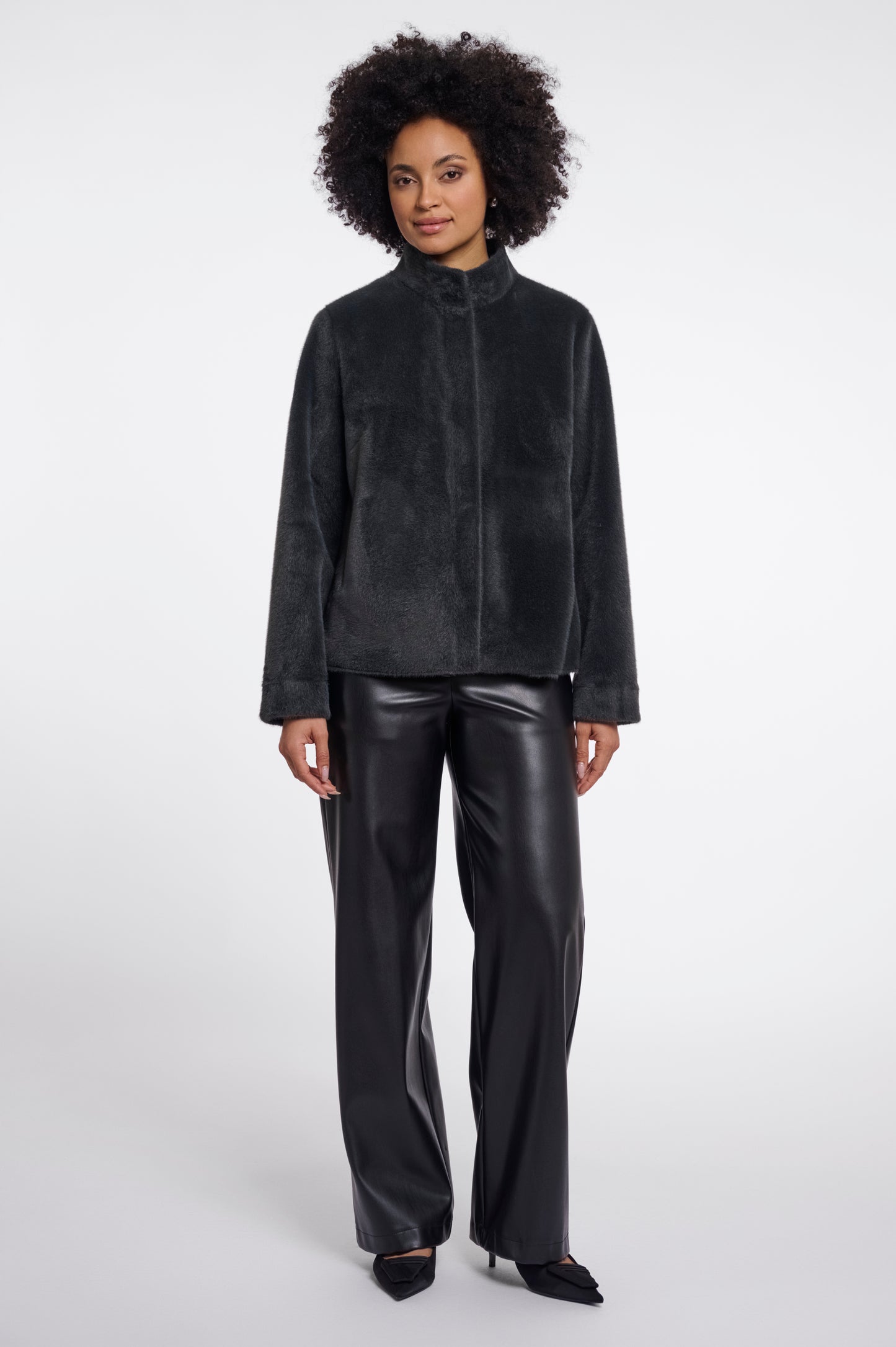 Short Faux Fur Jacket