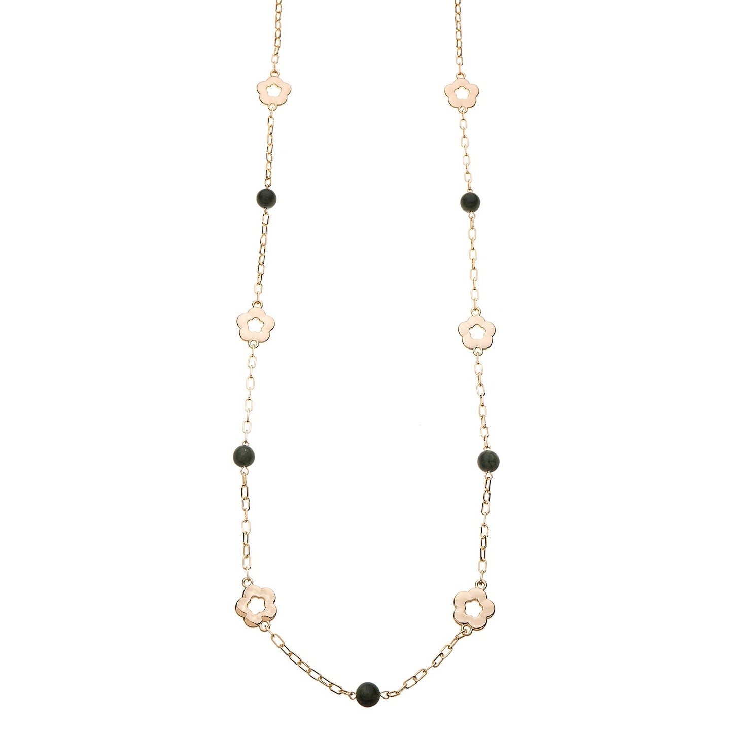 NECKLACE WITH SEMI PRECIOUS AGATE STONES