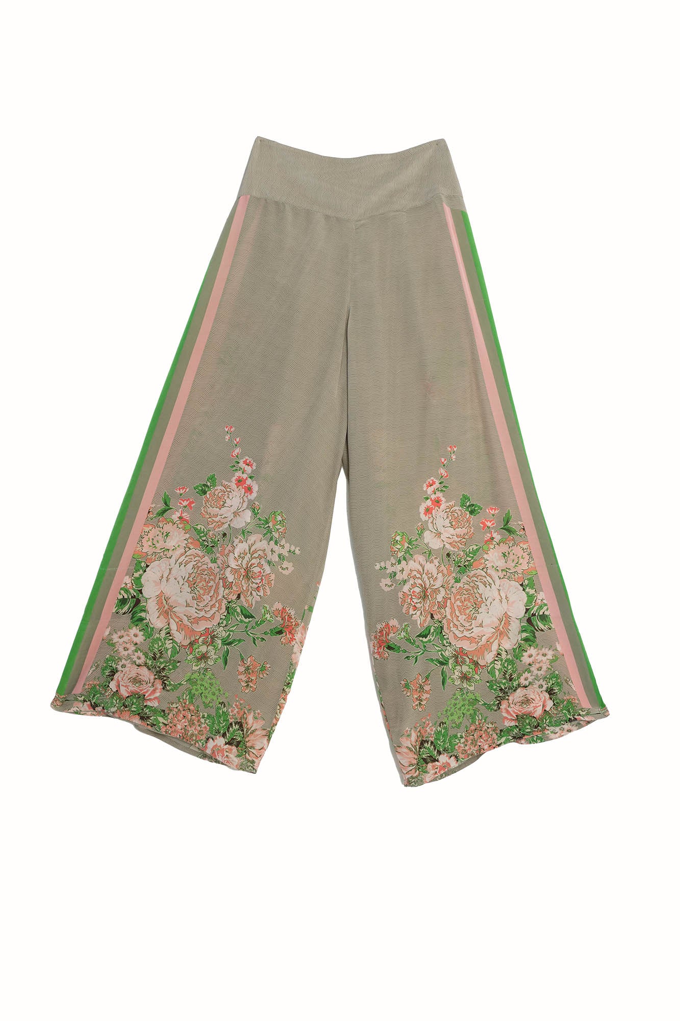 Neon Rose Beige Palazzo Pant S/M