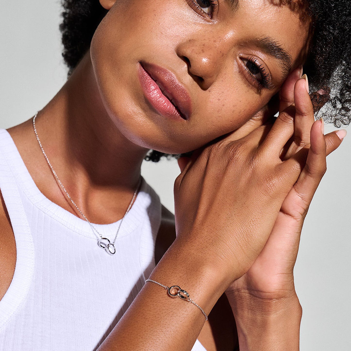 Silver Interlink Necklace