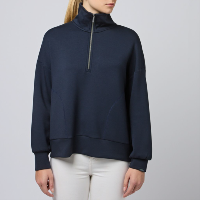 Luxe Club Half Zip Sweatshirt