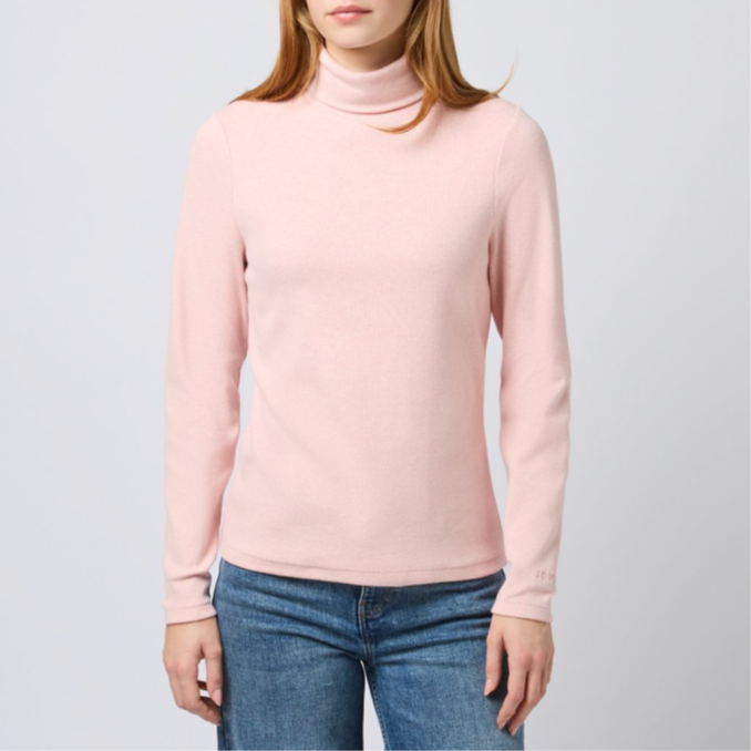 Warm Handle Rib Roll Neck