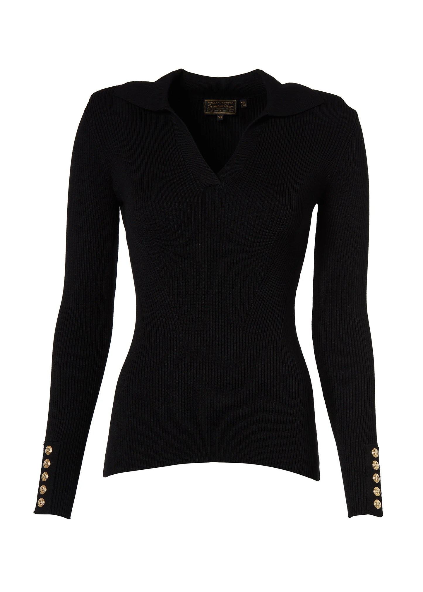 V-Neck Rib Top